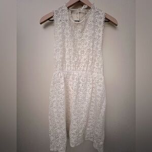 Top Shop white lace mini dress